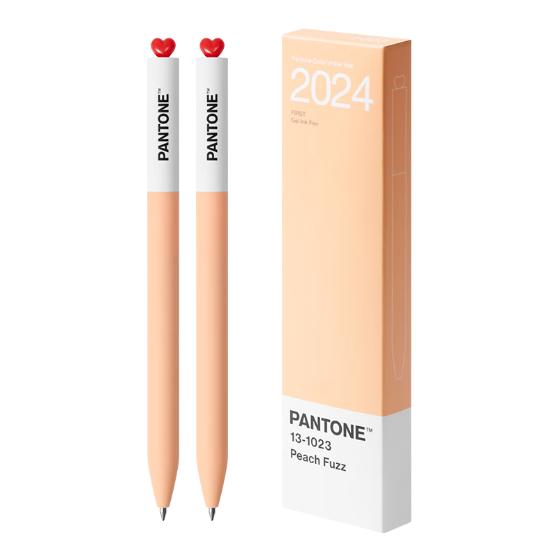 KACO X PANTONE Collaboration, Pantone 0.5mm Gel Pen, Stylish Signature Pen, Quick-Drying Ballpoint Pen, Black Ink Pen, Carbon Pen, Student Exam Pen (2024), 2-Pack