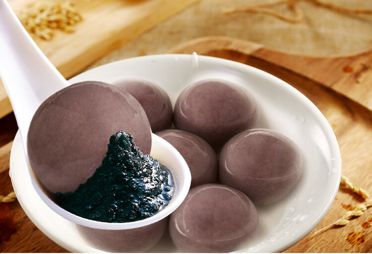 黑糯米黑芝麻汤圆海霸王/甲天下芝香浓郁面粉优质清甜软糯传统工艺