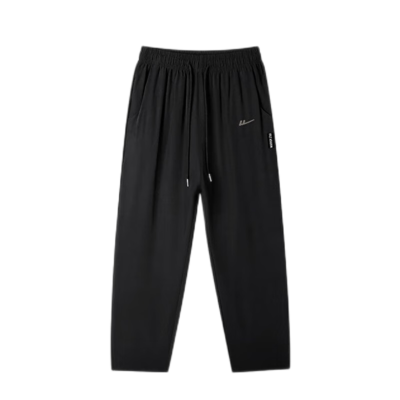 Warrior Men's Sweatpants, Loose-Fitting Casual Pants for Spring And Autumn, Windproof Straight-Leg Drawstring Running Fitness Trousers for Me