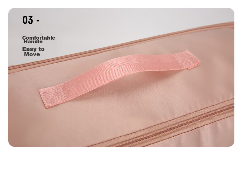 QDZX Quilt Compression Storage Bag, Organizing Bag, Moisture-Proof Bag, Clothes Packing Bag, Quilt Storage Bag, Medium Size, Oatmeal Color 083 5