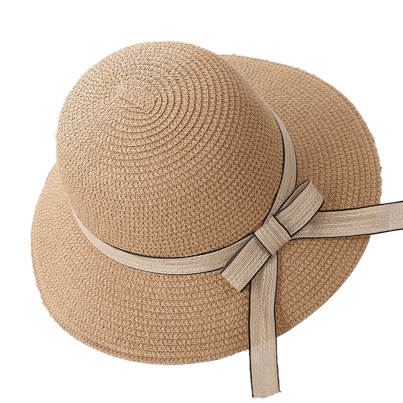 GLO-STORY Beach Hat for Women, Seaside Sun Protection Wide Brim Straw Hat, Fresh And Versatile Sun Hat for Travel WMZ824172