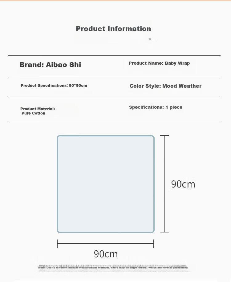 Aibaoshi Baby Swaddle Blanket Spring And Summer Pure Cotton Newborn Swaddling Cloth, Baby Anti-Startle Maternity Ward Wrap, Single Rabbit Cute Baby S738 13