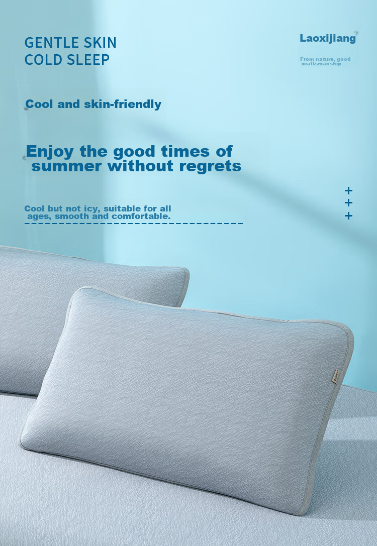 Laoxijiang Ice Silk Pillowcase Summer Cooling Mat Pillow Cover, Single Pack, 48*74cm 1