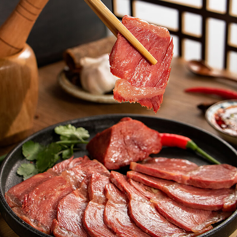 月盛斋 清真牛肉 中华老字号 酱卤熟食牛肉零食 红烧牛腱100g 开袋即食
