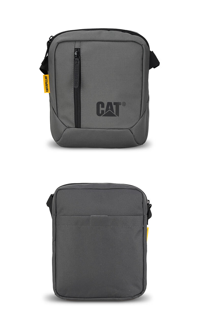 CAT Shoulder Bag, Outdoor Crossbody 10-Inch IPad Tablet Bag, Journalist Bag for Men, Black, 83614 13