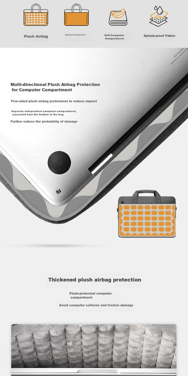 Taikesen Laptop Bag Suitable for Apple Macbook 14-Inch, Huawei, Lenovo, Xiaomi Laptops, Briefcase Style for Men And Wome 2