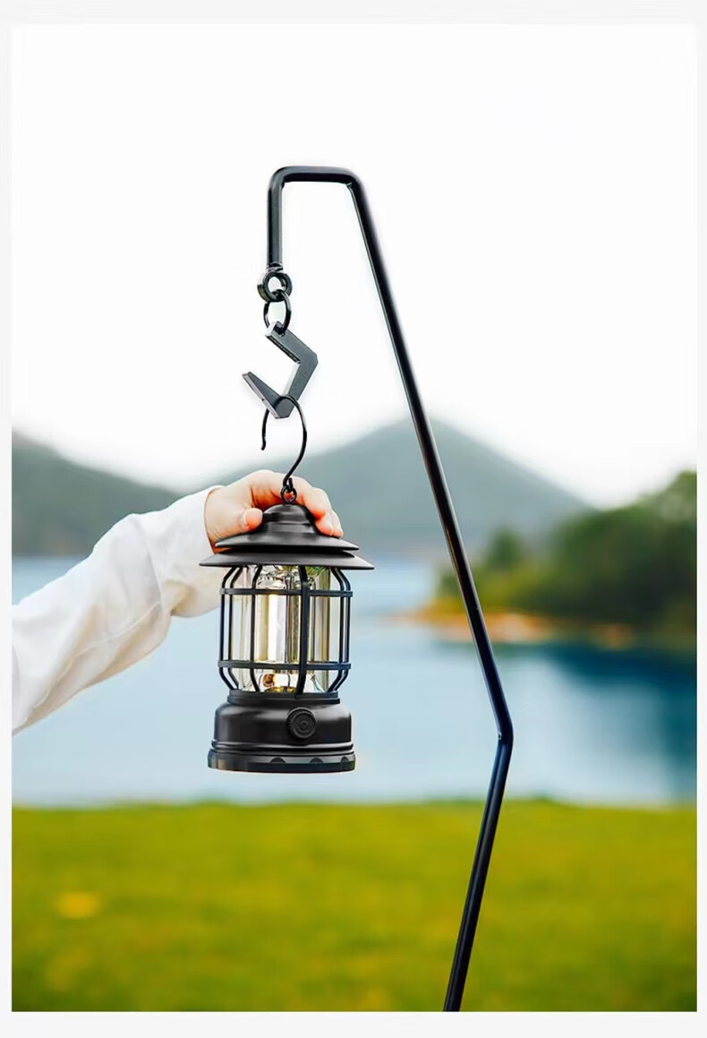 Tanlu Feng Outdoor Camping USB Fan High Power Car Hanging Rechargeable Long Battery Life Tent Light Night Fishing Illumination 9