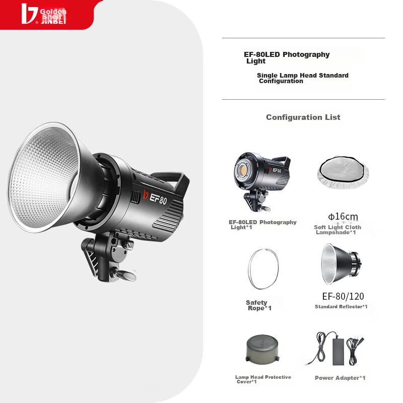 JINBEI EF80 Fill Light, LED Handheld, Indoor And Outdoor Photography, Videography Interview Lighting, Video Live Streaming Light, Portrait Beauty Food Jewelry Photography Light, Outdoor Portable Constant Soft Light