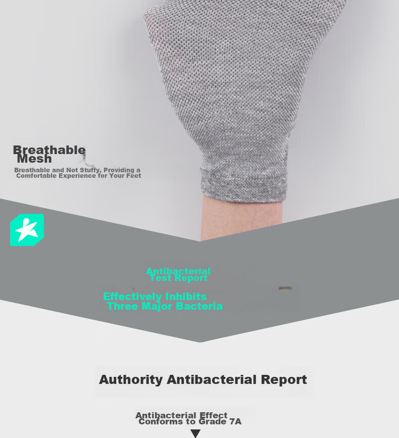 Dashidai Official Antibacterial Deodorizing Socks, Unisex Sports Socks, Cotton Socks with Antibacterial And Sweat-Absorbing Properties, B070C Long Socks, 2 Black, 2 White, 2 Gray 25