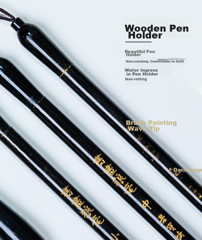 Rongbaozhai Wolf Hair Brush Set Soft Brushes for Calligraphy Practice in Large, Medium, And Small Regular Script. Four Treasures of The Study for Calligraphy And Chinese Painting. Copybooks for Adults, Beginners, Students. Wolf Hair Calligraphy And Painting Brushes 5