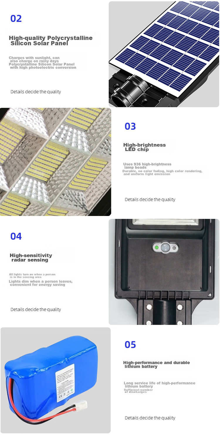 Shufujia Solar Outdoor Lighting, Garden Light, Street Lamp, New Model for Rural And Home Use, Outdoor Waterproof, Ultra-High Power Street Light 9