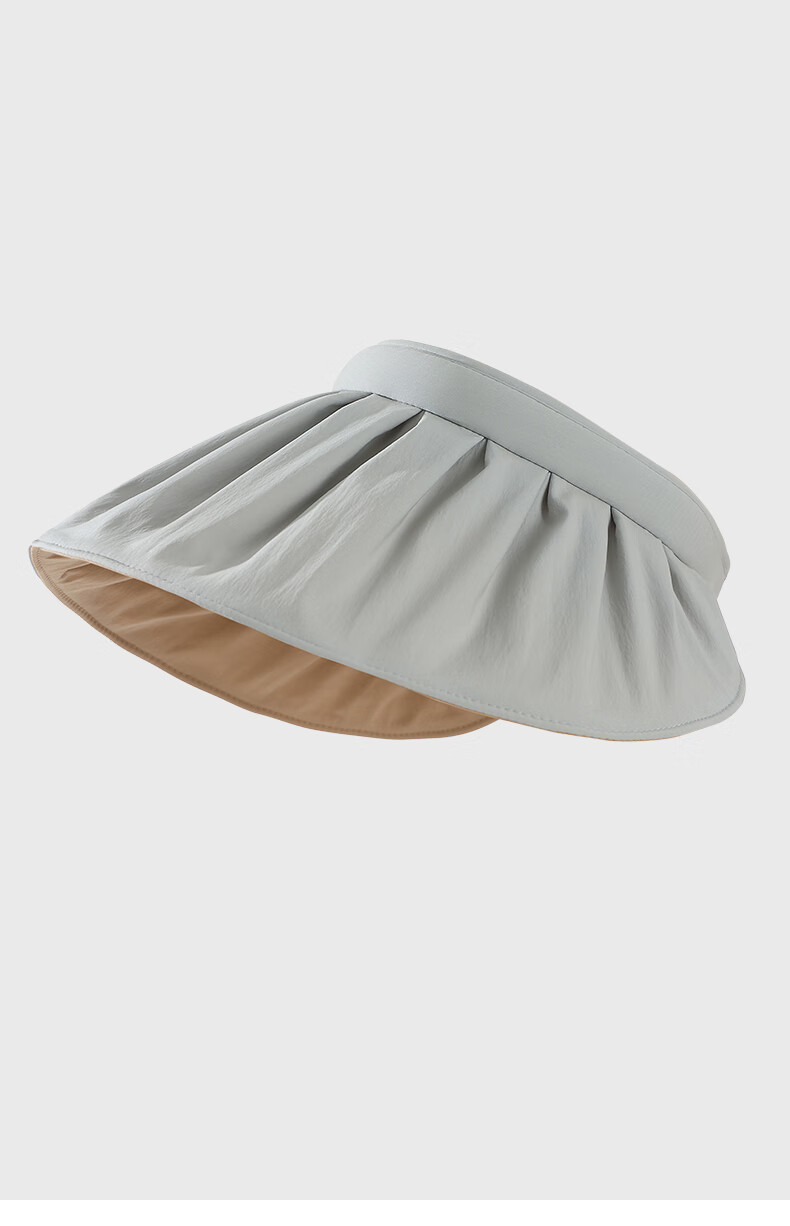 MISSION UV Black Sun Protection Hat for Women, Sun Visor Cap, Shell-Style Visor Hat, Summer Face-Covering UV Protection Wide Brim Hat 20