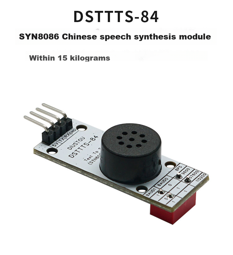 Diushitou SYN8086 Chinese Voice Synthesis Module, TTL Communication, Onboard Microphone, Audio Sensor Module 1