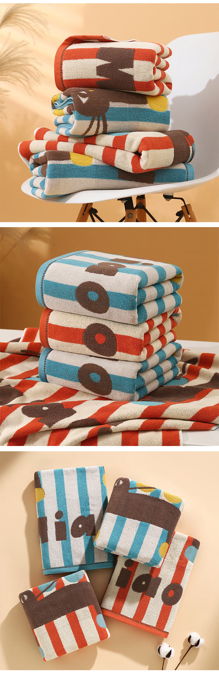 Fanyejia Cotton Bath Towel, Absorbent And Quick-Drying, Lint-Free, Suitable for Men, Women, Children, Students, Dormitory Use, Large Bath Towel for Sports And Bathing 8