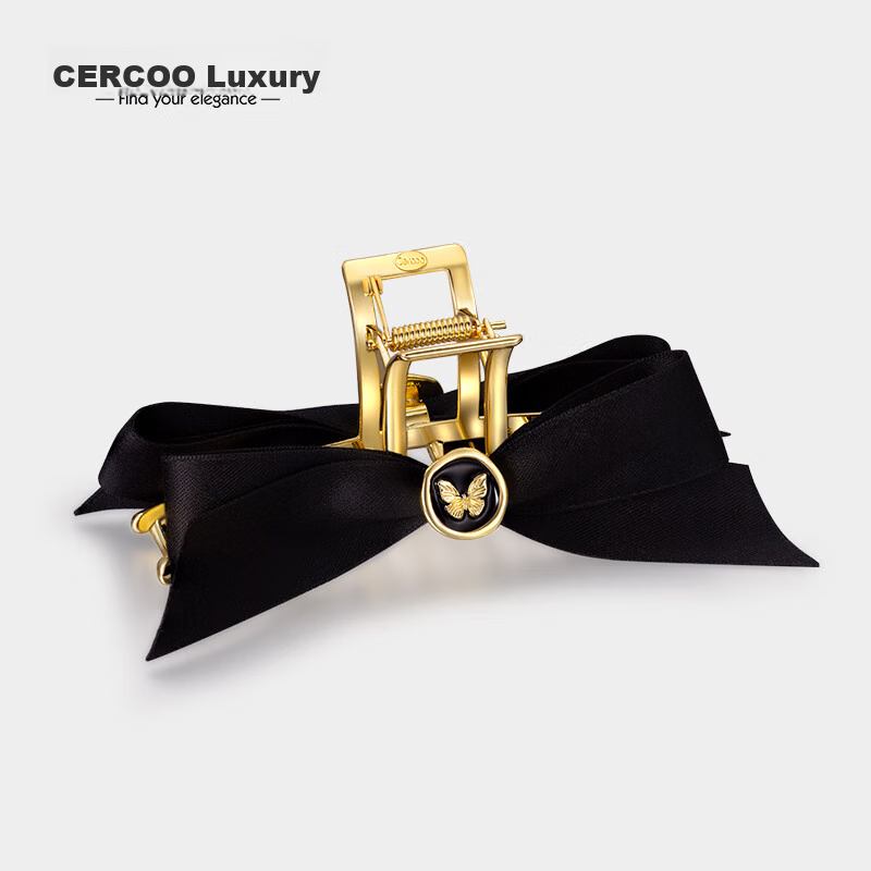 Cercoo Butterfly Hair Clip High-Quality Hair Accessory for Thick Hair Large Size Back of Head Bun Bow Claw Clip Mid-Autumn Festival Gift