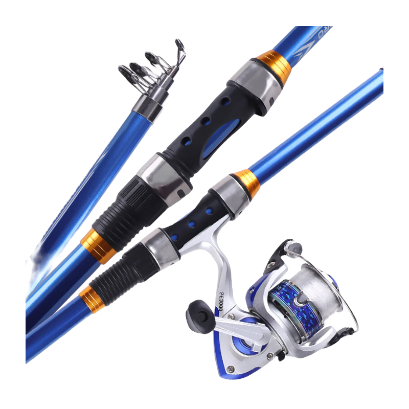 Taigek Tiger Wind Sea Rod Set, Long-Distance Casting Rod, Sea Fishing Line Reel, 3.0 Meter Set, Complete Fishing Rod Set, One Set Randomly Sent