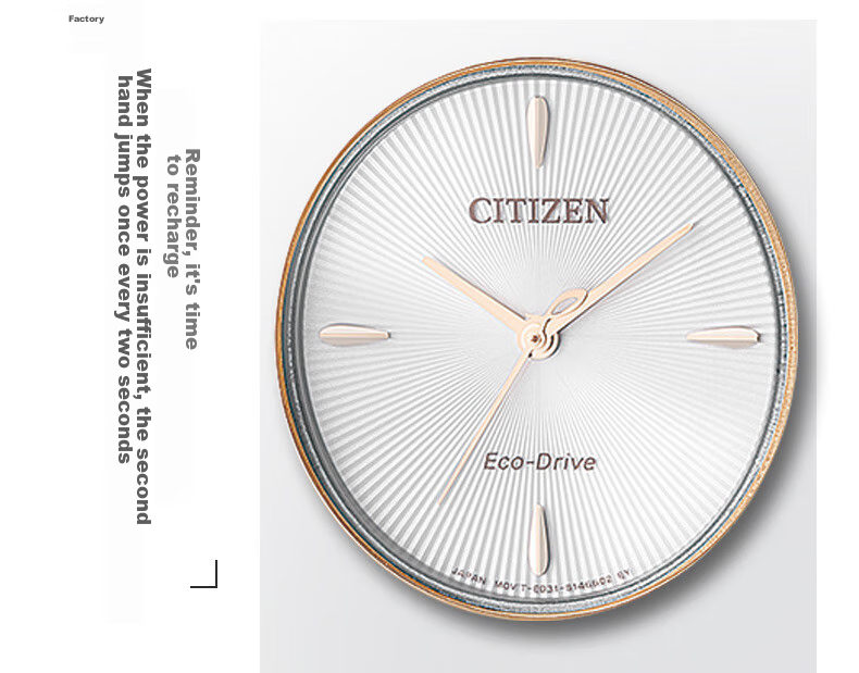 CITIZEN Watch for Women, Japanese And Korean Style L Series, Eco-Drive, Mother-Of Dial, Steel Band, Fashionable Gift for Girlfriend, EM0533-82Y 7