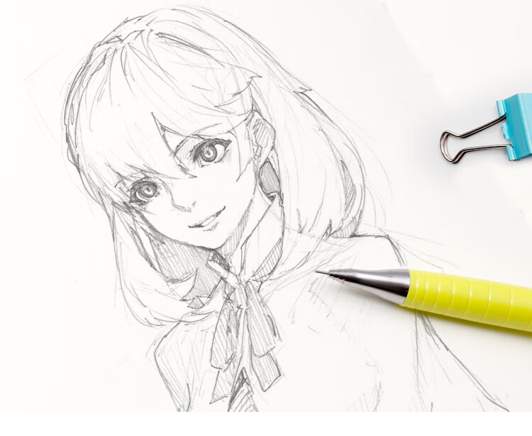 Pentel XPP502 Mechanical Pencil, 0.2mm Writing Pencil, Sketching And Drawing Outlining Pencil with Eraser, White Single Pack 5