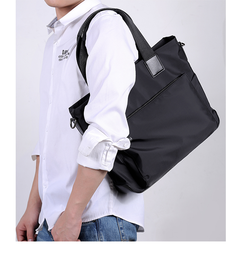 Pabojoe Men's Handbag, Business Briefcase, Large Capacity Laptop Bag, Document Bag, Shoulder Crossbody Bag 9