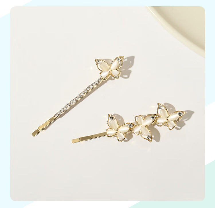 CHIMERA 2-Piece Hair Clip Set, Simple Side Bangs Clips, Hair Accessories, Mid-Autumn Festival Gift for Girls 15