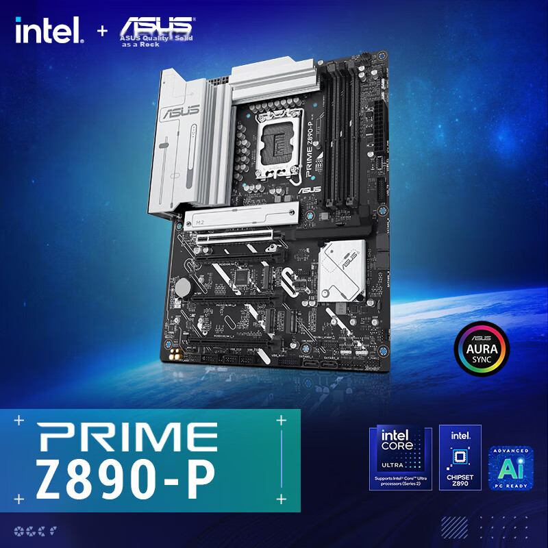 ASUS PRIME Z890-P Motherboard Supports CPU 285K/265K/270K (Intel Z890/LGA 1851)