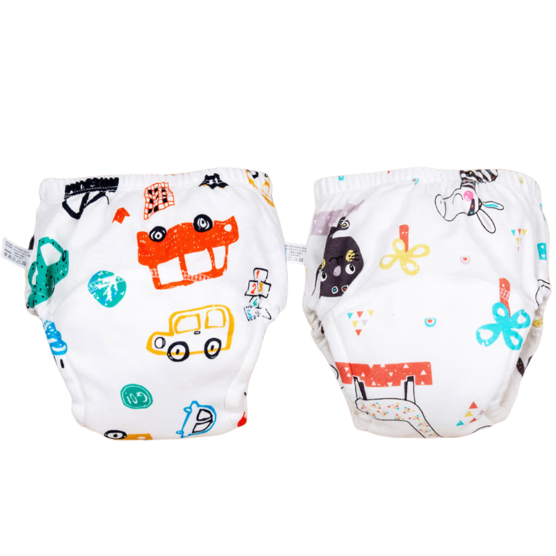 Babyprints [Without Melamine] Training Pants for Boys And Girls, Baby Diapers, Infant Pants, Pure Cotton, Waterproof, Washable, Anti-Leakage Nappies