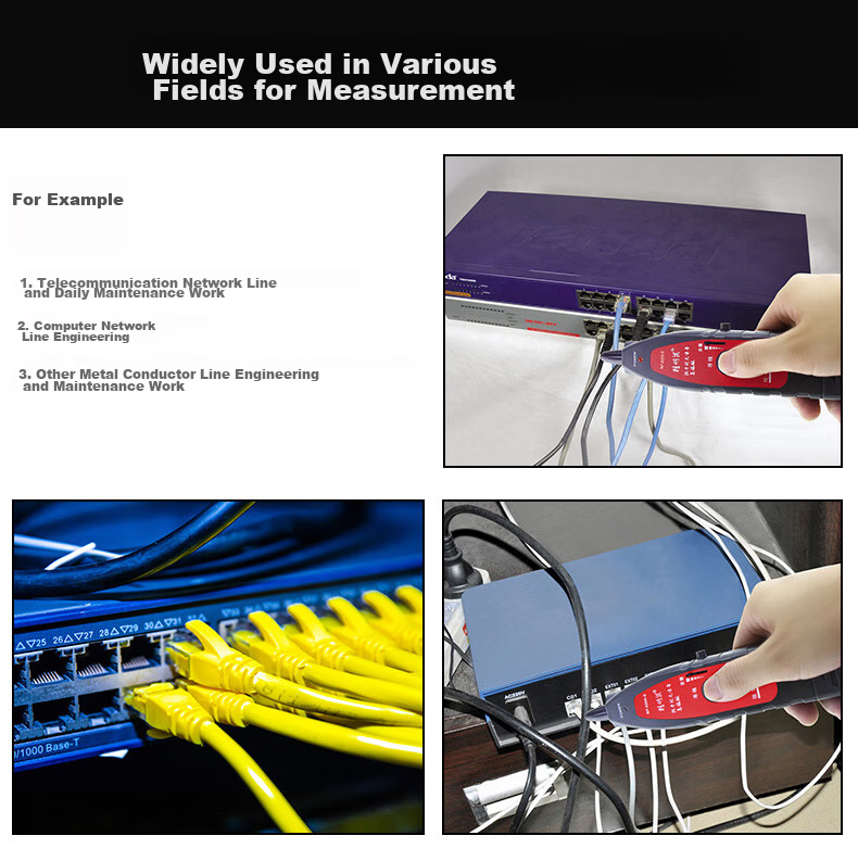 Jingmingshu NF-8200 Cable Tester, Wire Tracker, Line Finder, Cable Locator, Network Tester, Cable Tracer, Line Tracker, Military Line Finder 14