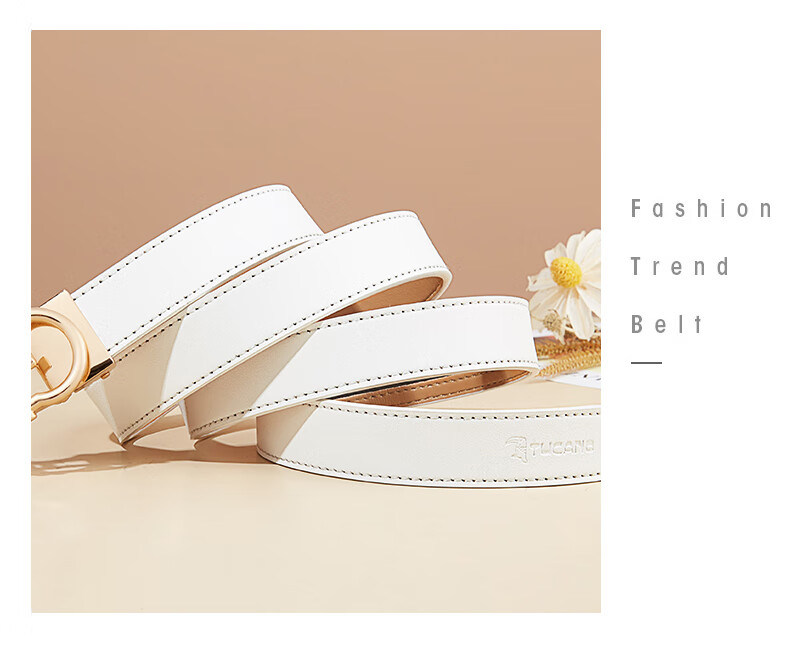 TUCANO Women's Leather Belt with Automatic Buckle, Versatile Fashion Waist Belt, Practical Birthday Gift for Women on May 20 4