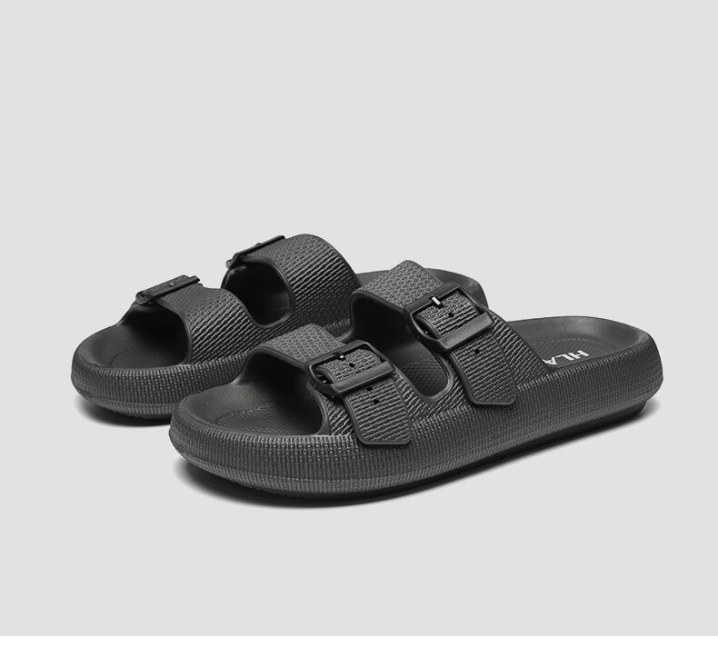 HLA Men's Fashion Breathable Outdoor Casual Sandals Comfortable Height Increasing HAALXM2EBK143 Gray Size 42 27