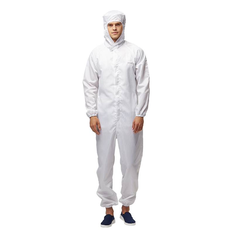 HANYANGCLEAN Anti-Static Coverall Cleanroom Suit Dustproof Paint Protective Workshop Workwear White 3XL