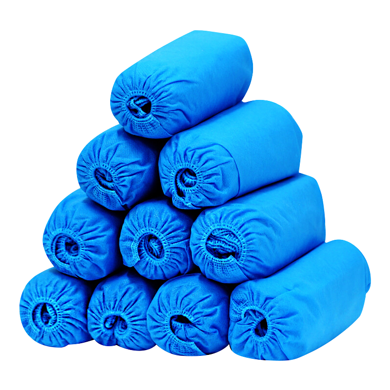 Jinghuisichuang Disposable Shoe Covers [One Size Fits All, Thickened Non-Woven] Dust-Proof Non-Slip 100-Pack JH0970