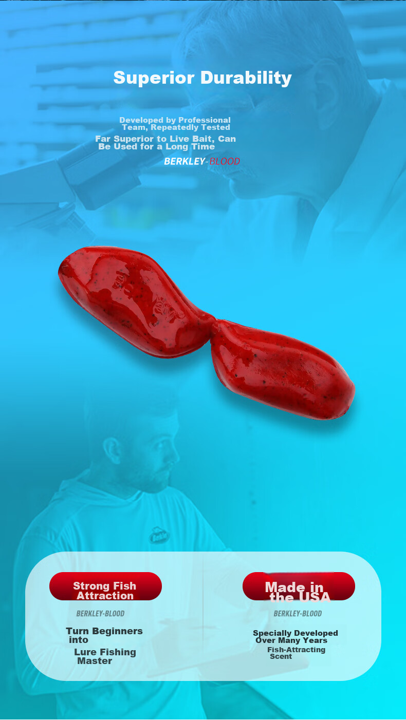 BERKLEY Lure Soft Bait Gulp Live Fish Bait Block, Blood Block for Black Pit Carp, Red Carp, Salmon, Artificial Bait, Sauce Red 4