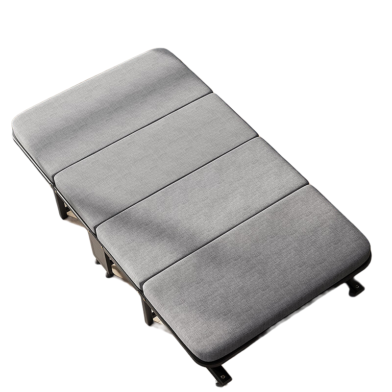 Wenna Folding Bed, Single Nap Bed for Office, Accompanying Bed, Wooden Board Bed, Four-Fold Foam Bed, 70cm