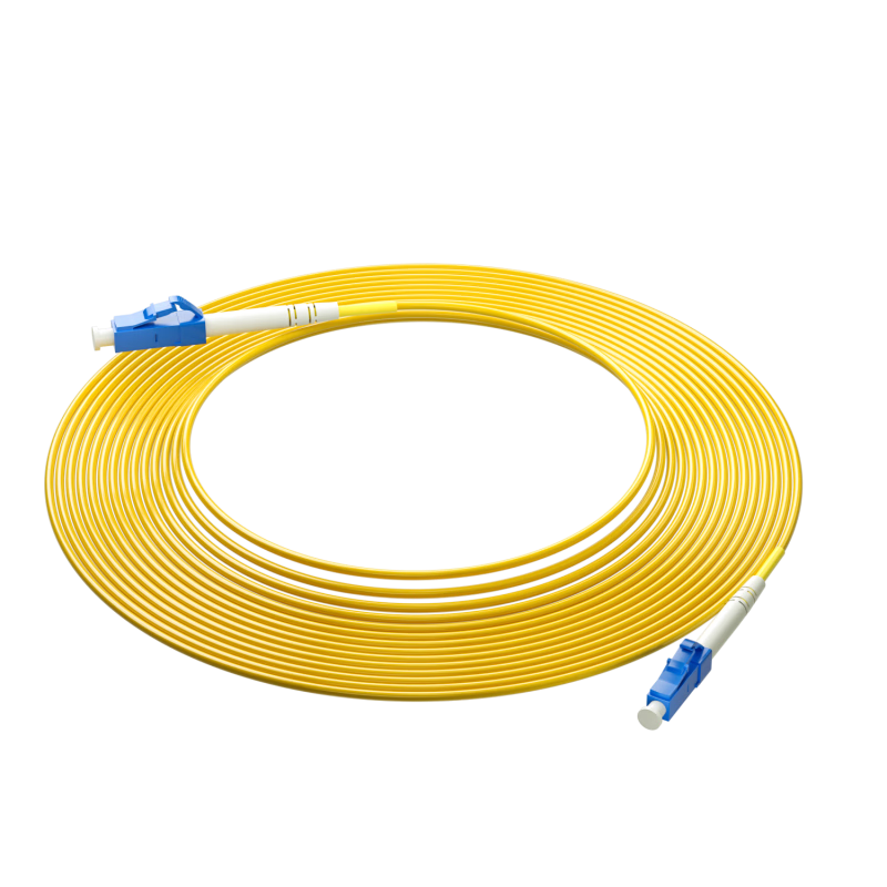 SINGFIYA Telecom Grade Φ3.0 Low Smoke Halogen-Free Fiber Optic Patch Cord Transceiver Pigtail - Single Mode Single Core LC-LC 2M