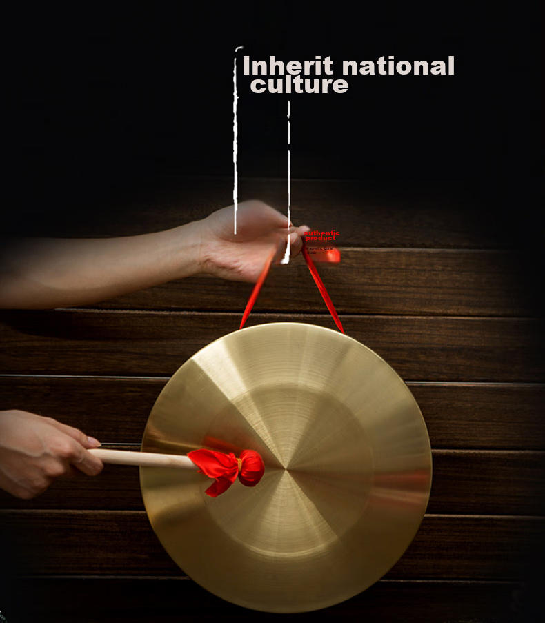 RANGE Tongluo Opening Gong, Three-Quarter Gong, Prop Instrument, Large Gong, Flood Warning Gong, Festive Gong, Drum Instrument, Musical Instrument, 15CM 1