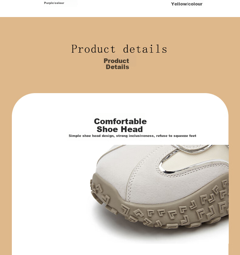 DAPHNE Purple Dexun Shoes for Women, 2026 New Spring Fashion Versatile Casual Shoes, Breathable Sneakers 5