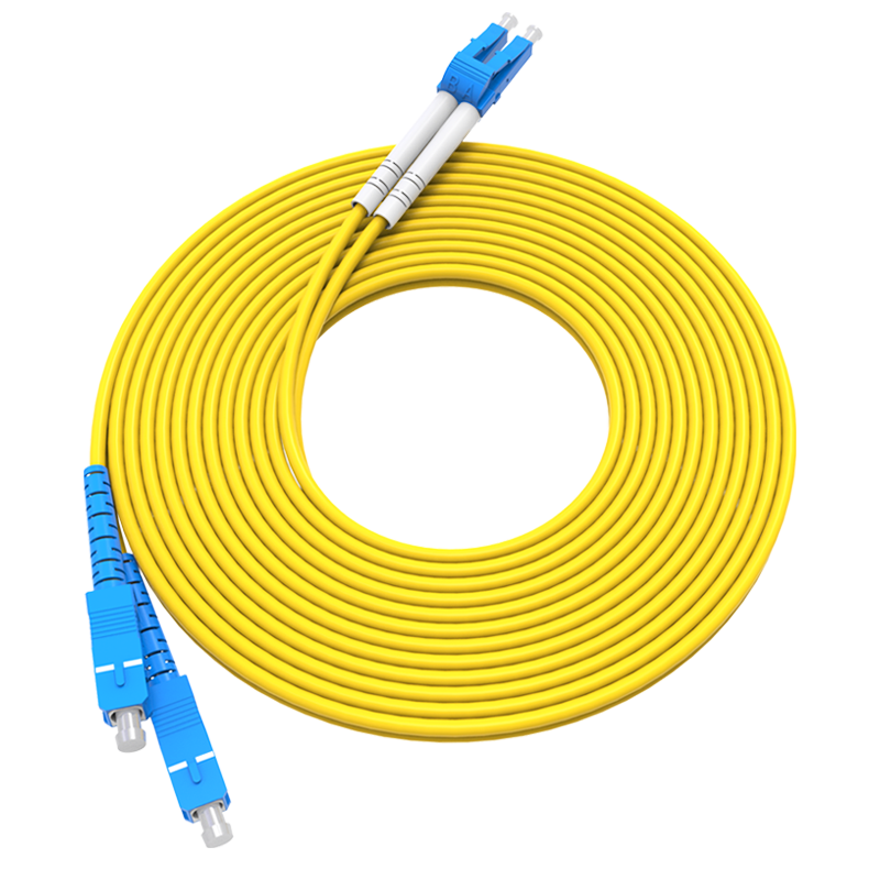 Nokosin 3M Telecom Grade Single-Mode Duplex Fiber Optic Patch Cable LC-SC UPC Connector Custom Length Support for Optical Module Data Center