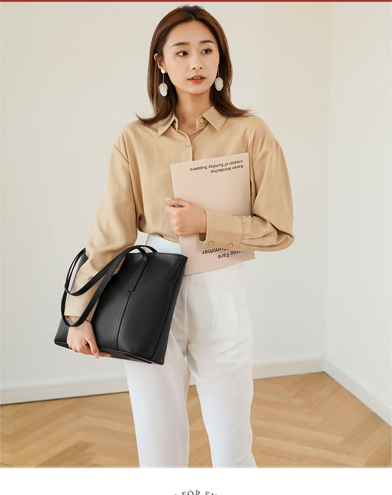 FOXER Leather Women's Large Capacity Crossbody Shoulder Tote Handbag Gift for Girlfriend Birthday 2