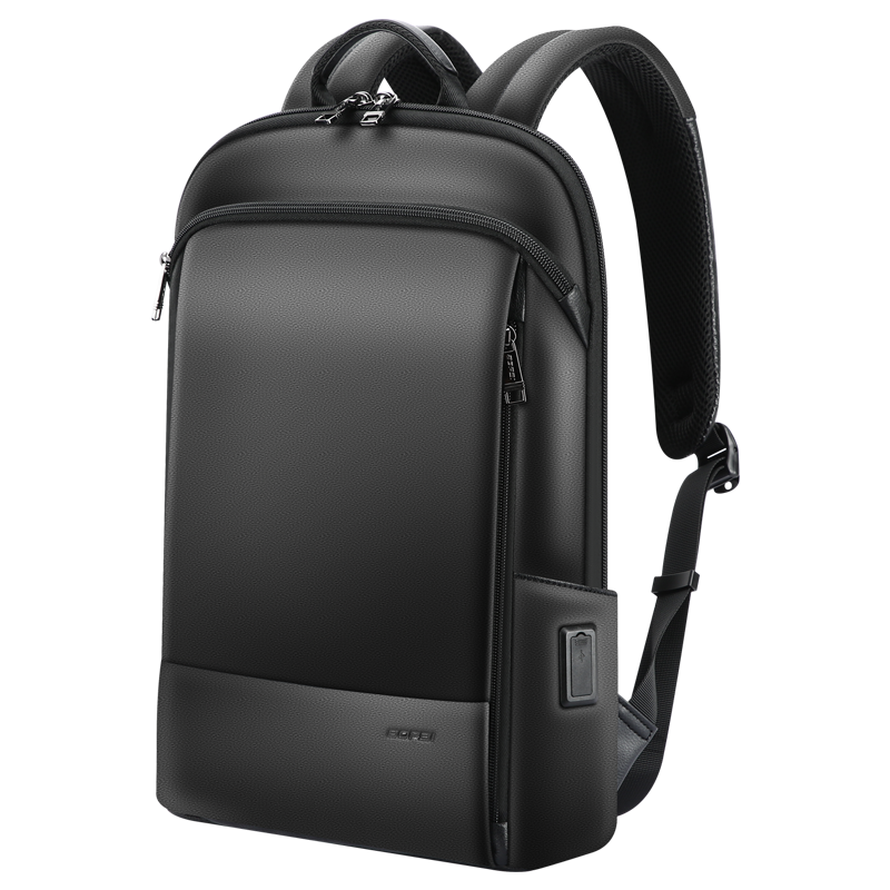 Bopai Ultra-Thin Backpack for Men, Top-Grain Leather Business Laptop Bag, Travel Bag, Father's Day Gift