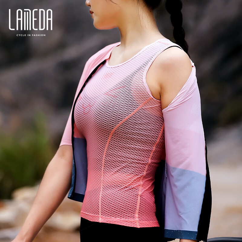 Lameda Women's Cycling Sweat-Wicking Vest, Quick-Dry Top, Moisture-Absorbing Mountain And Road Bike Jersey, Undershirt, Keli, XS/S