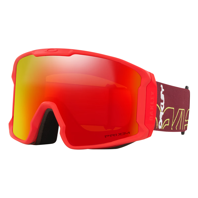 OAKLEY Line Miner 0OO7070-A1 Sports Outdoor Ski Goggles Red for Men and Women