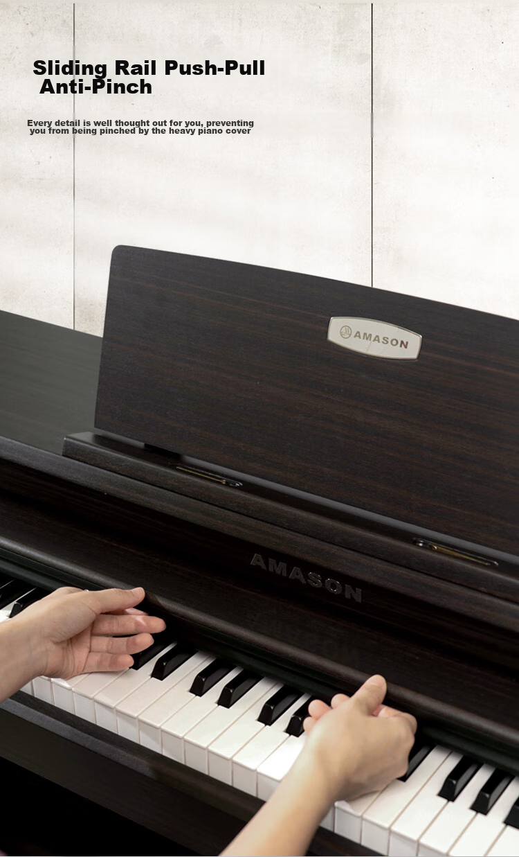 Amason Zhujiang Piano, Graded Digital Piano, 88-Key Weighted Hammer Digital Piano, Professional Adult And Children's V03S 7