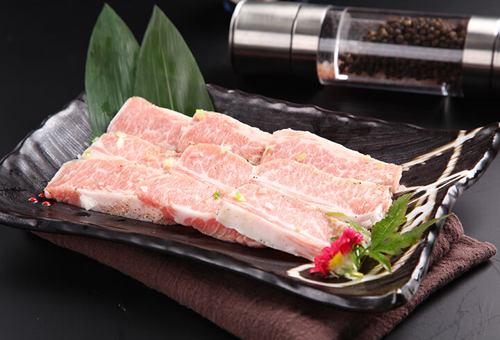 辛韩烧烤 雪花松板肉 韩国烤肉食材半成品猪颈肉生鲜