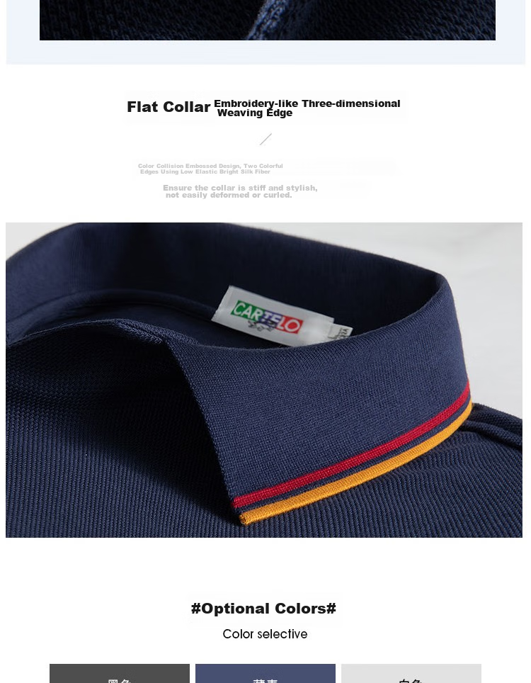 LIMENG Men's Summer Polo Shirt British Style Color-Block Collar Pique Cotton Mesh Military Green M 4