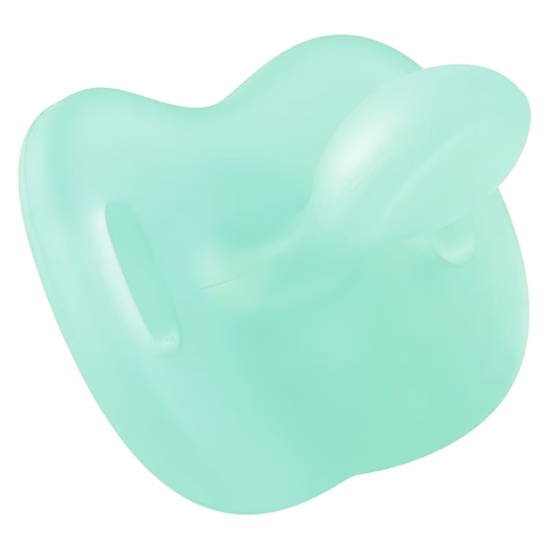 Xiaoyaxiang Pacifier, Silicone Ultra-Soft, for Newborns 6 Months And Above, Sleep Aid, Anti-Colic (Flat Head), with Storage Box