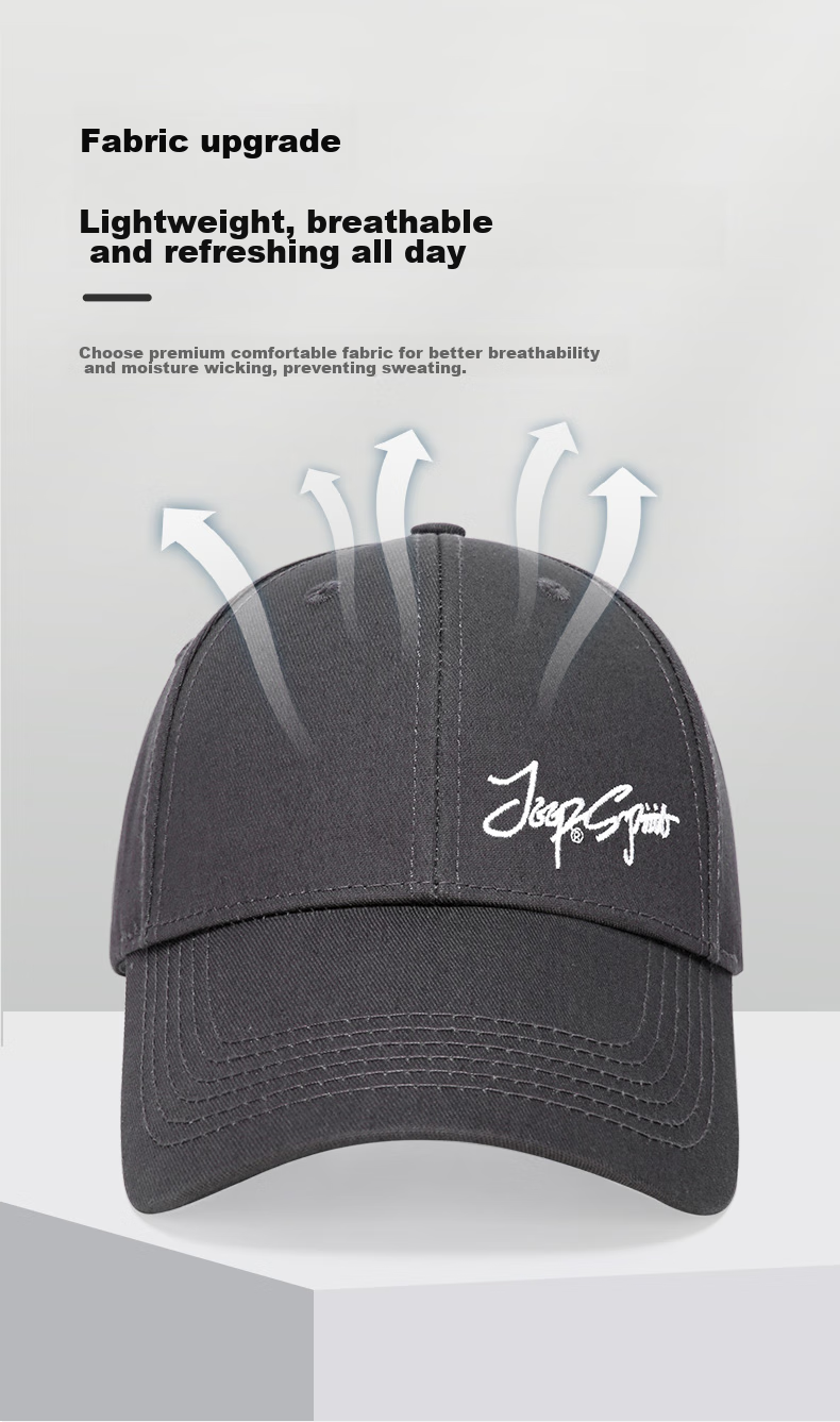 JEEP Men's All-Season Baseball Cap, Fashionable Embroidered Visor Hat for Men And Women, Versatile Cap A0384 6