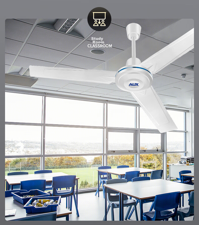 AUX Ceiling Fan / Electric Fan / 1400mm Ceiling Fan / Flush Mount Fan / AC Fixed Frequency Ceiling Fan / High Air Volume Fan / 360-Degree Rotating Fan FD-140R 5
