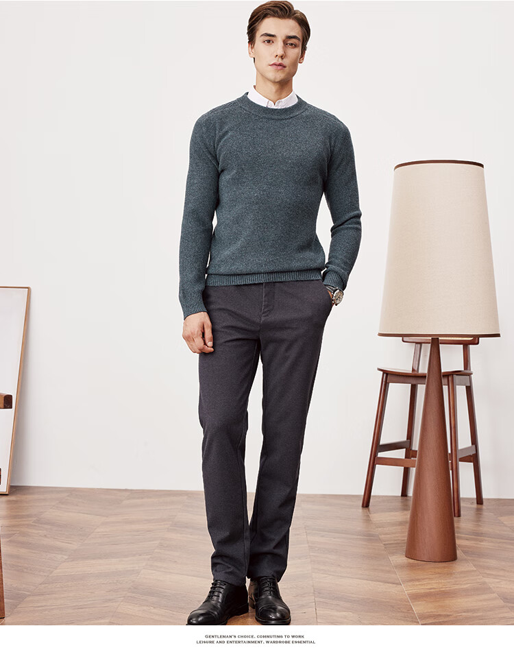 FIRS Australian Pure Wool Men's Heavyweight Thick Autumn Winter Soft Comfortable Casual Sweater 3
