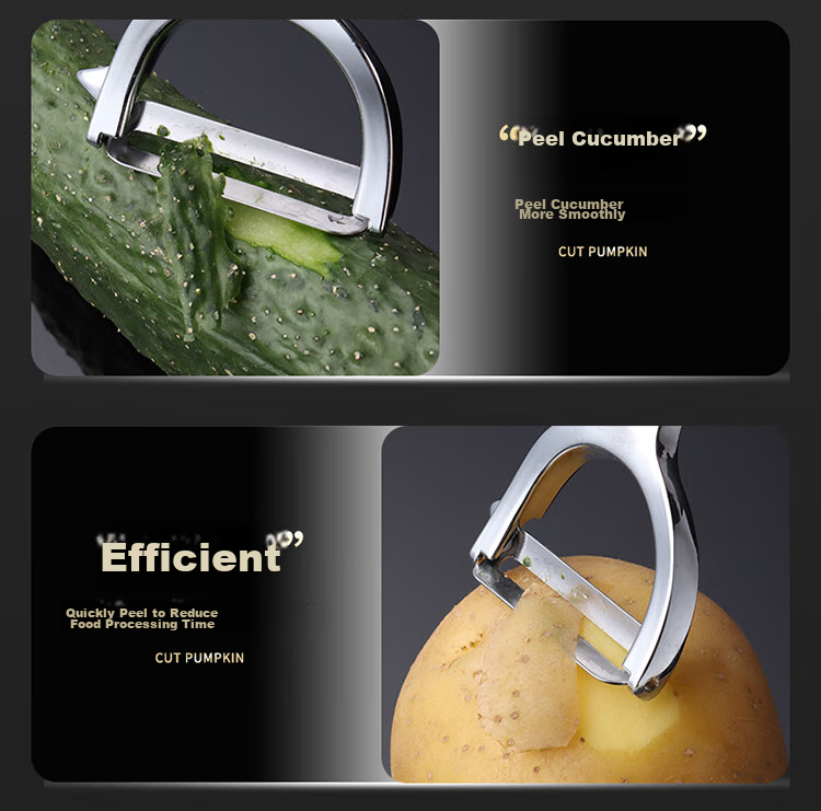 BJ Zinc Alloy Peeler Kitchen Potato Peeler Stainless Steel Peeling Tool Fruit And Melon Peeler 7