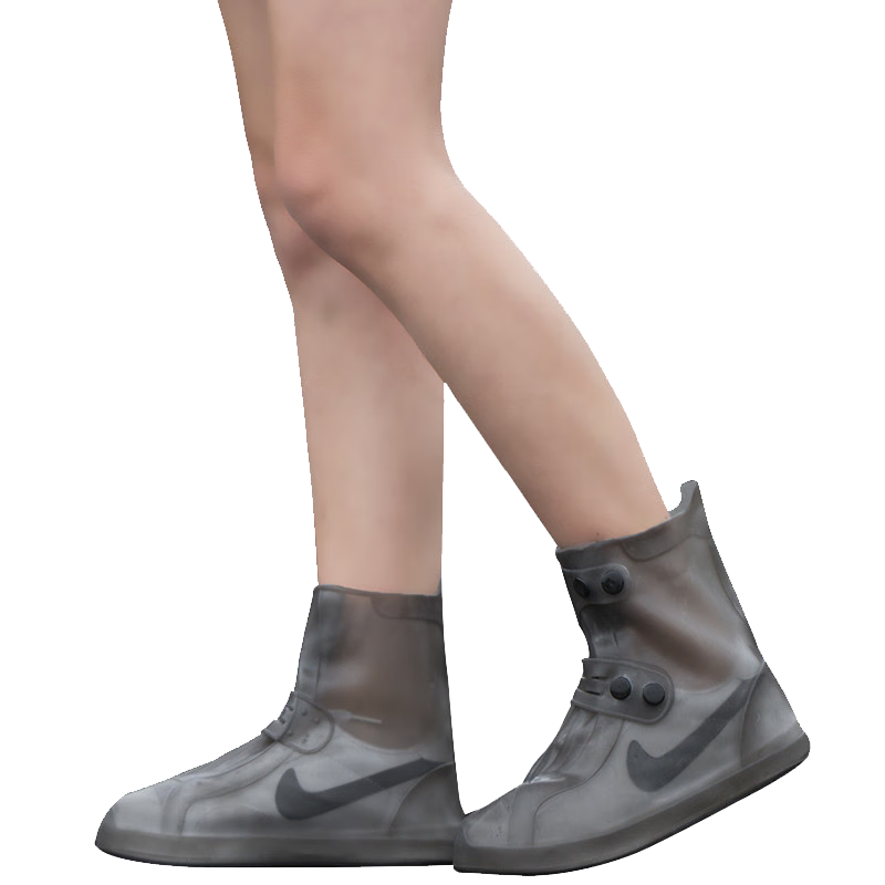 JAJALIN Waterproof Rain Boots, Non-Slip Thickened Wear-Resistant Adult Rain Boots for Men And Women, Rainy Day Foot Covers, Size 40-41